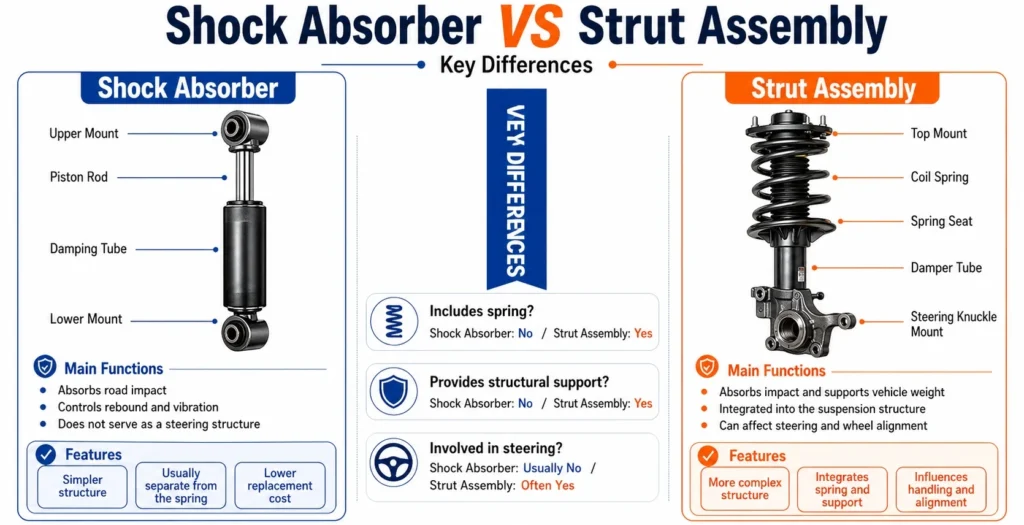 Shock Absorber VS Strut Assembly