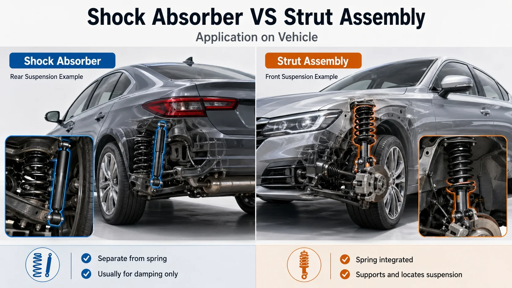 Shock Absorber VS Strut