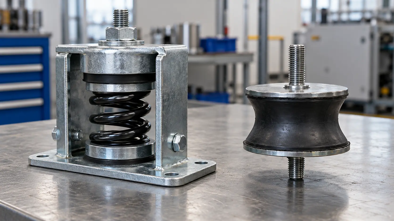 Spring vs. Rubber Vibration Isolators